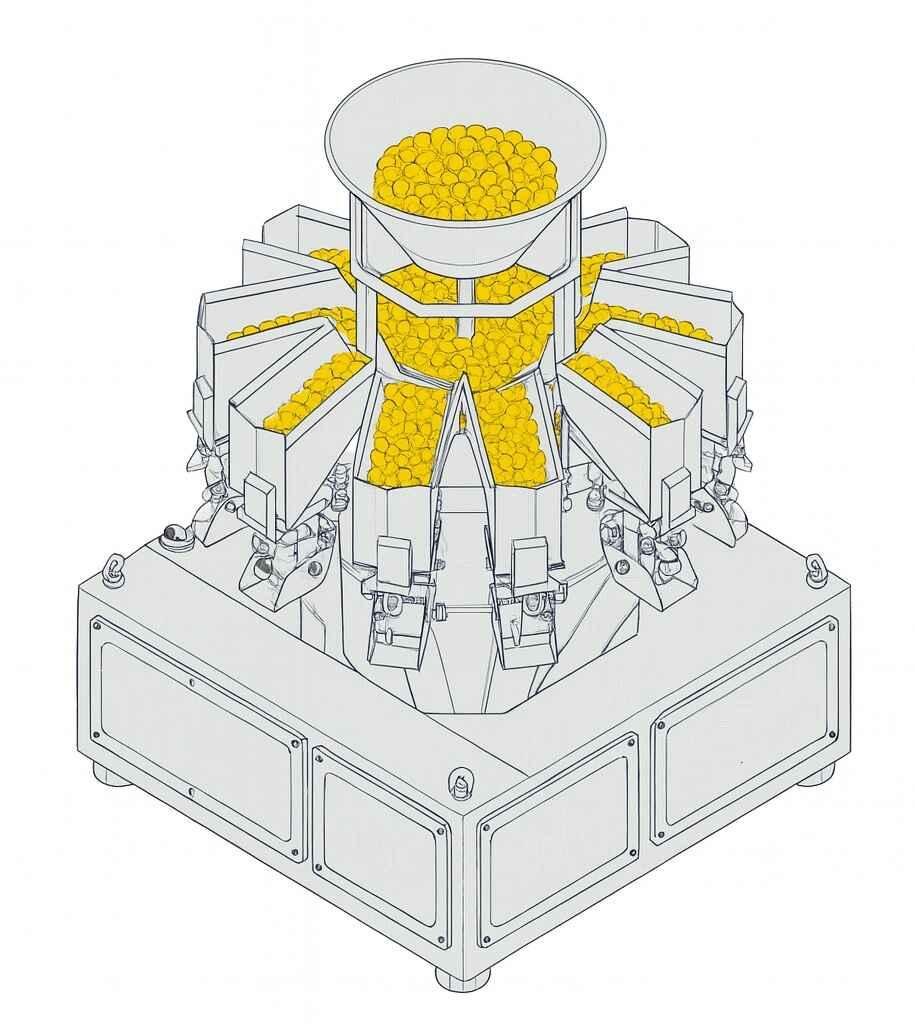 10 Head weigher with pneumatic thumbnail 4